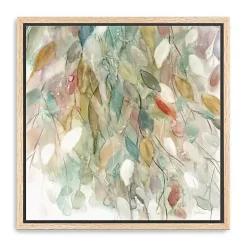 Rainy Cascade I Framed Canvas Art Print, 40x40