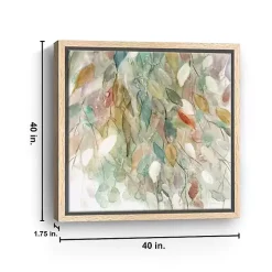 Rainy Cascade I Framed Canvas Art Print, 40x40
