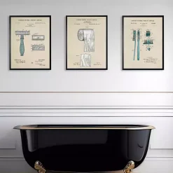 Razor Patent Framed Art Print