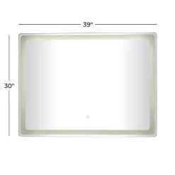 Rectangular LED Wall Mirror
