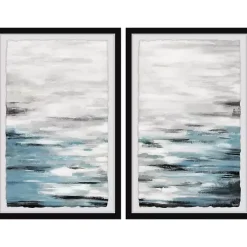 Reflective Sea Framed Art Prints, Set of 2