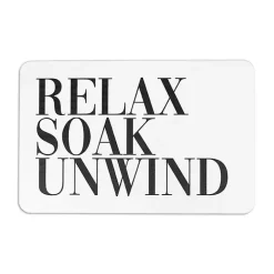 Relax Soak Unwind Stone Bath Mat