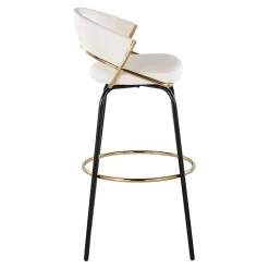 Remy White Swivel Bar Stools, Set of 2