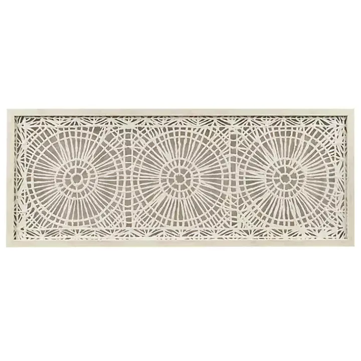 Rice Paper Henna Medallion Wall Plaque