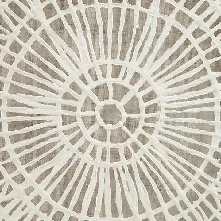 Rice Paper Henna Medallion Wall Plaque