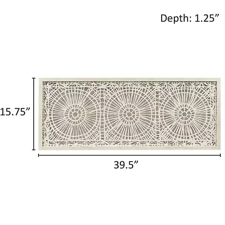 Rice Paper Henna Medallion Wall Plaque