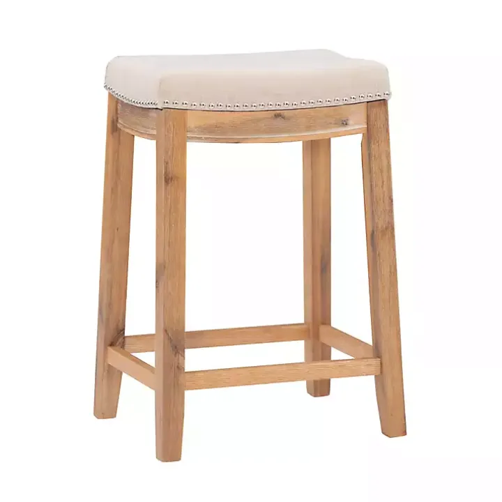Riverdale Acacia Wood Counter Stool