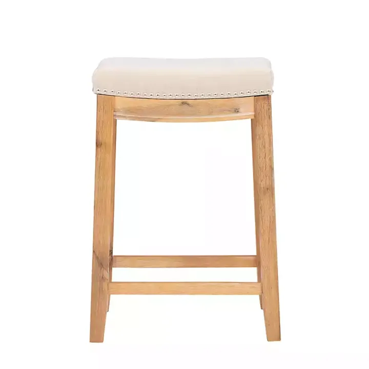 Riverdale Acacia Wood Counter Stool