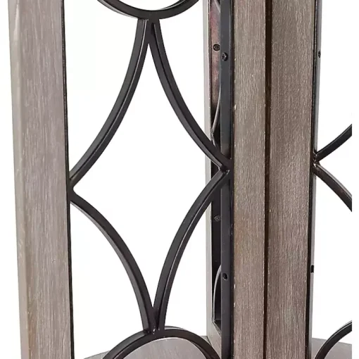 Roberta Gray Wood Decorative Metal Accent Table