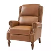 Rosalie Tan Faux Leather Manual Recliner