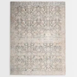 Rosette Denim Area Rug, 5x7