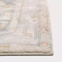 Rosette Denim Area Rug, 5x7