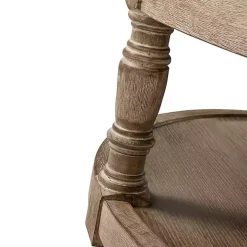 Round Ivory Cepheus Tufted Ottoman