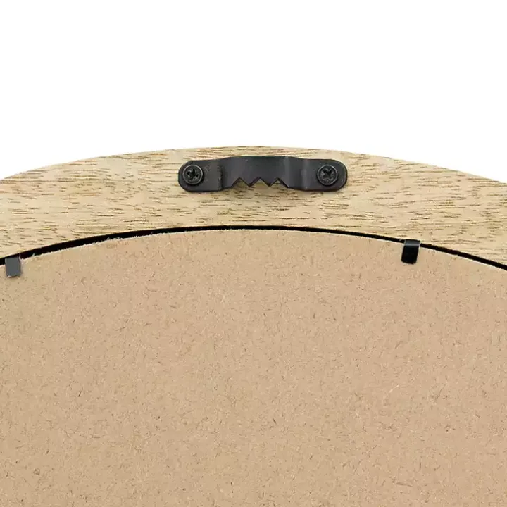 Round Mango Wood Wall Mirror