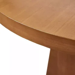 Round Pecan Wood Kenny Dining Table