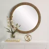 Round Rattan Wall Mirror