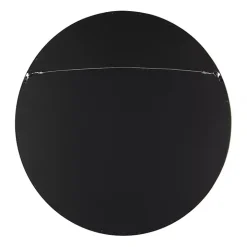 Round Rustic Wood Hutton Mirror