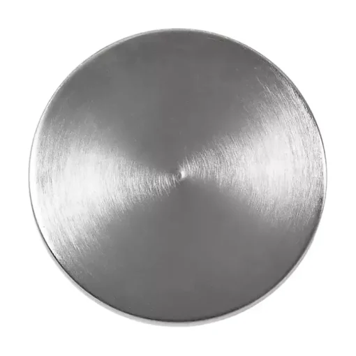Round Zia Silver Metal Accent Table