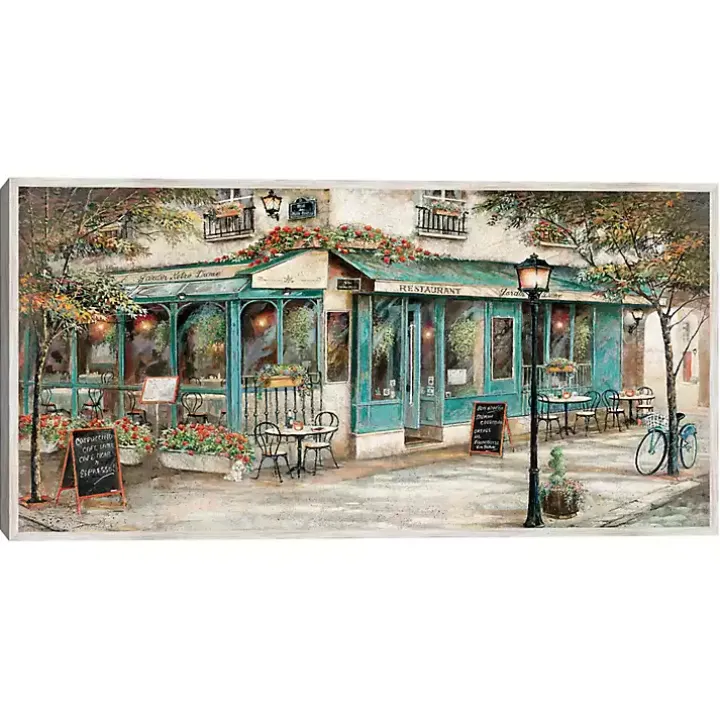 Rue Du Jardin Corner Bistro Framed Wall Art