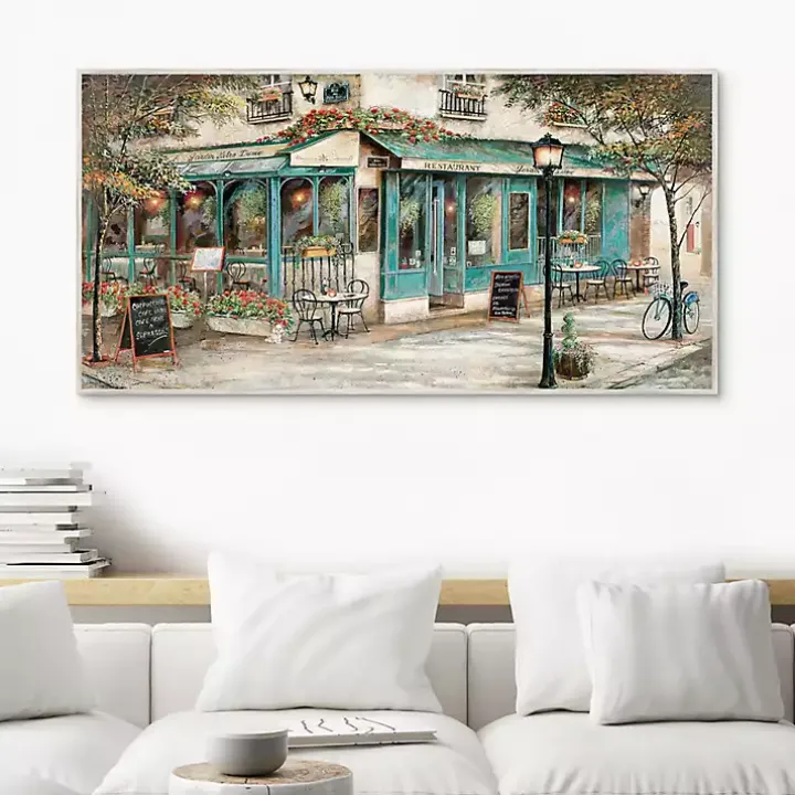 Rue Du Jardin Corner Bistro Framed Wall Art