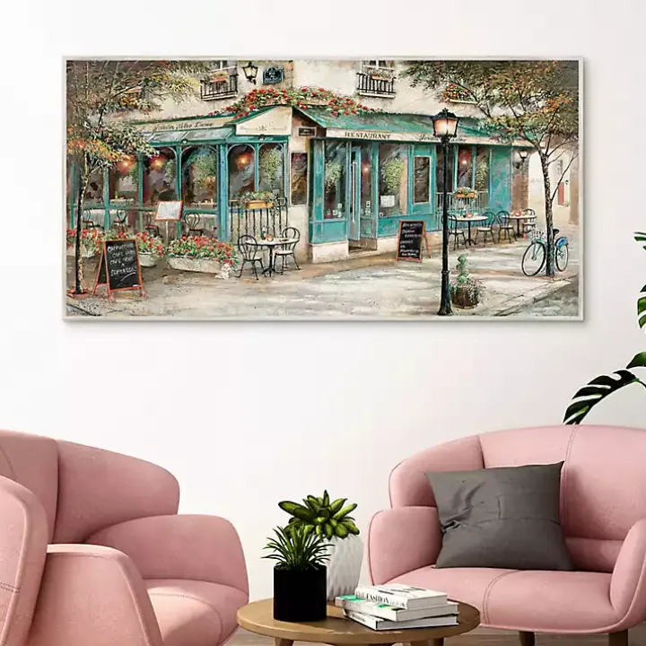 Rue Du Jardin Corner Bistro Framed Wall Art