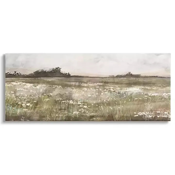 Rural Country Meadow Canvas Art Print