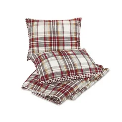 Rust Plaid Camden Full/Queen 3-pc. Quilt Set