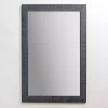Rustic Black Ryan Profile Mirror