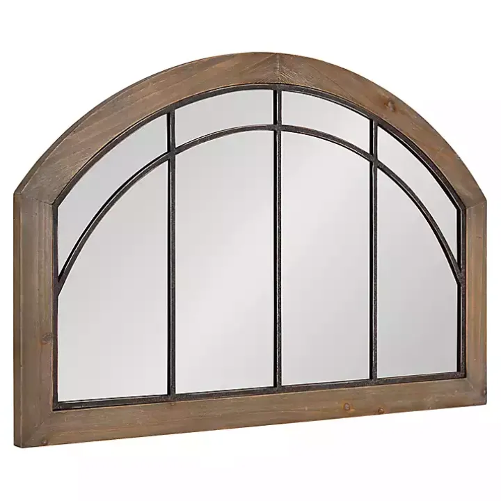 Rustic Brown Arch Holden Mirror