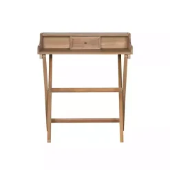 Rustic Brown Wooden Folding Desk