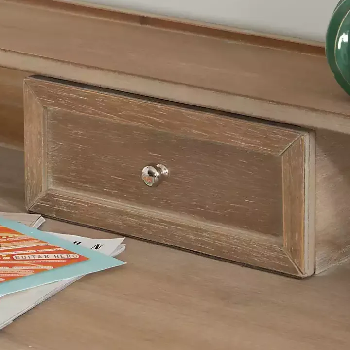 Rustic Brown Wooden Folding Desk