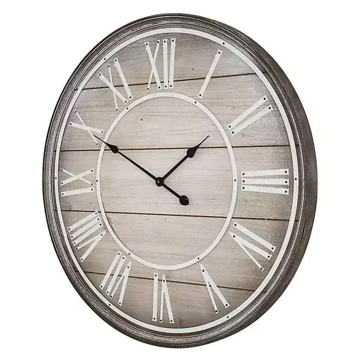 Rustic Charm Wood Wall Clock