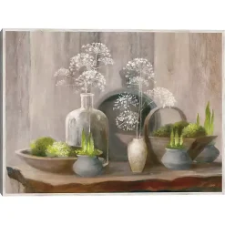 Rustic Elegance Framed Canvas Art Print