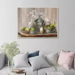 Rustic Elegance Framed Canvas Art Print