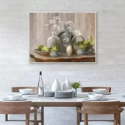 Rustic Elegance Framed Canvas Art Print