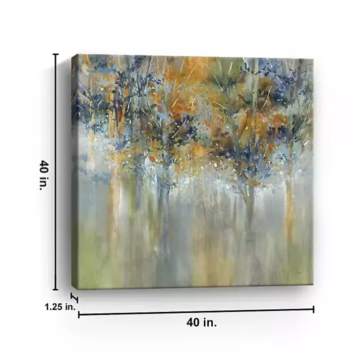 Rustic Leaves Giclee Canvas Art Print