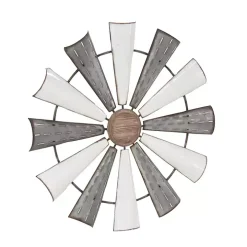 Rustic Metal Windmill Wall Plaque