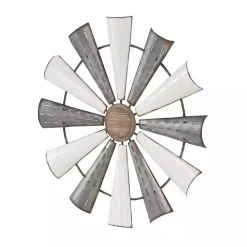 Rustic Metal Windmill Wall Plaque