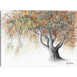 Rusty Autumn Tree Canvas Art Print