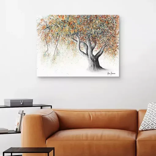 Rusty Autumn Tree Canvas Art Print