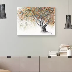 Rusty Autumn Tree Canvas Art Print