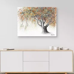 Rusty Autumn Tree Canvas Art Print