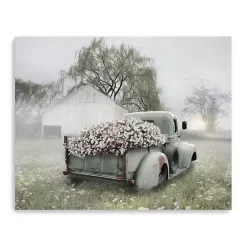 Sage Flower Truck Canvas Art Print, 30x24 in.