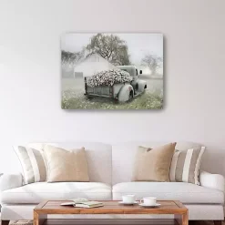 Sage Flower Truck Canvas Art Print, 40x30 in.