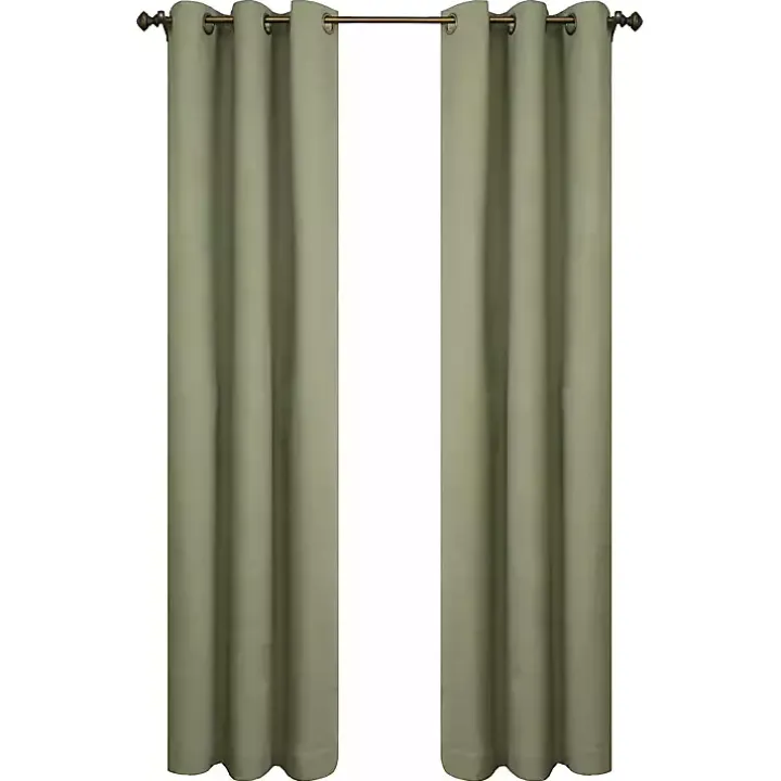Sage Room Darkening Curtain Panel Set, 95 in.
