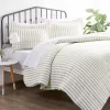 Sage Rugged Stripes Puffed King 3-pc. Duvet Set