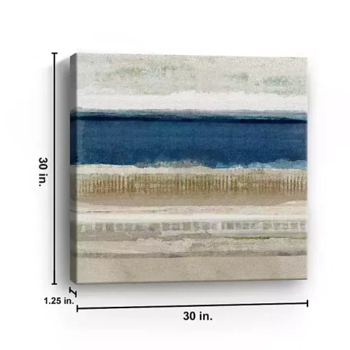 Sandy Blues Canvas Art Print