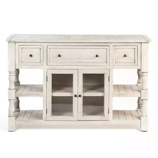 Savannah Cream Distressed Cabinet