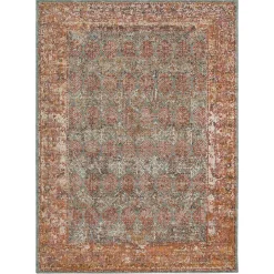 Sea Blue Eaton Transitional Area Rug, 7x9