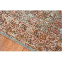 Sea Blue Eaton Transitional Area Rug, 7x9